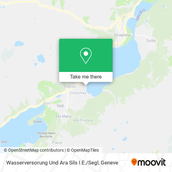 Wasserversorung Und Ara Sils I.E. / Segl map