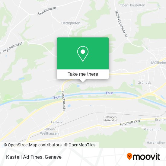 Kastell Ad Fines map