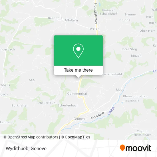 Wydithueb map