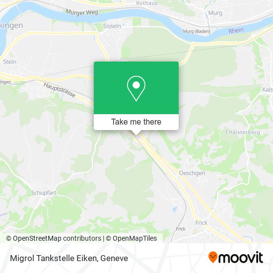 Migrol Tankstelle Eiken map