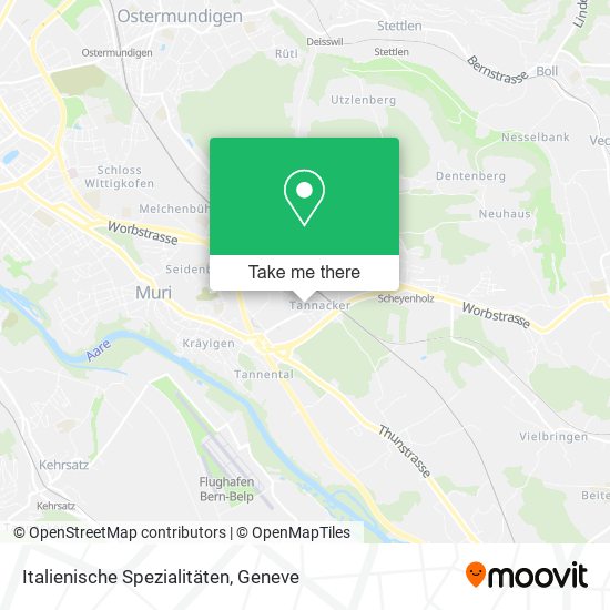 Italienische Spezialitäten map