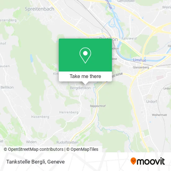 Tankstelle Bergli map