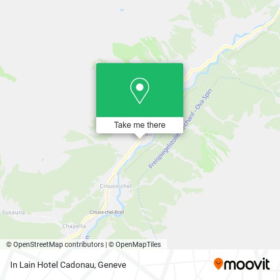 In Lain Hotel Cadonau map