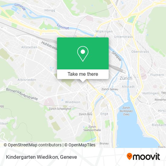 Kindergarten Wiedikon map