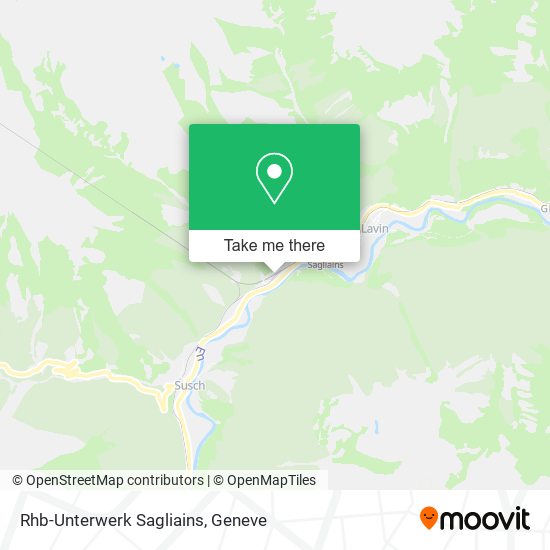 Rhb-Unterwerk Sagliains map