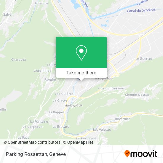 Parking Rossettan map