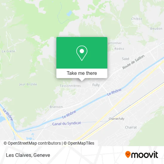 Les Claives map