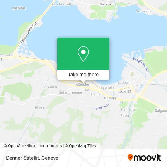Denner Satellit map