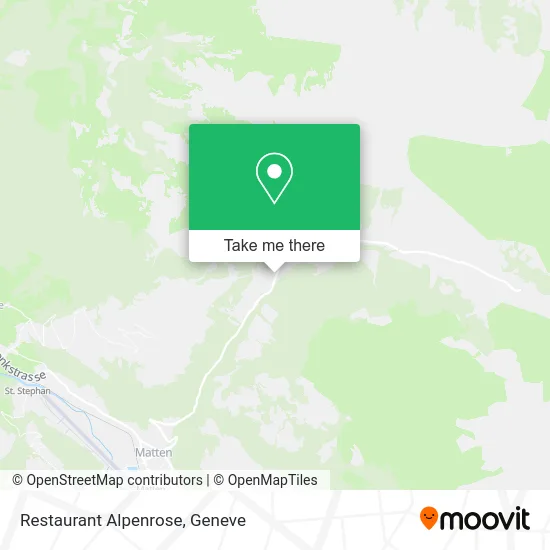 Restaurant Alpenrose map