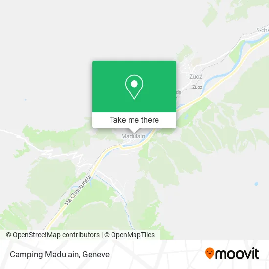 Camping Madulain map