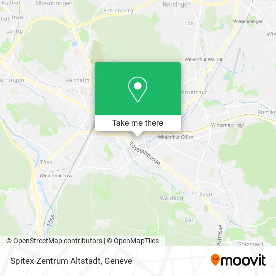 Spitex-Zentrum Altstadt map