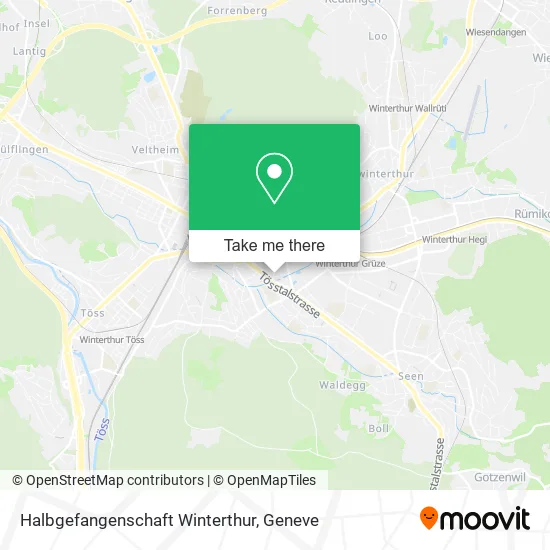 Halbgefangenschaft Winterthur map