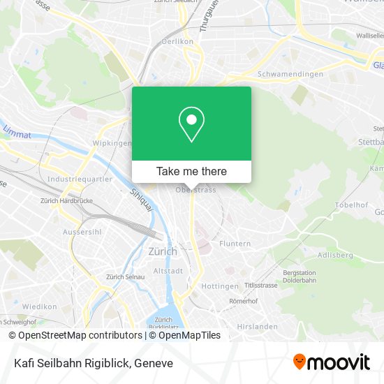 Kafi Seilbahn Rigiblick map