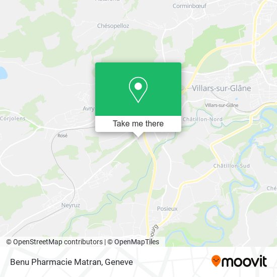 Benu Pharmacie Matran map