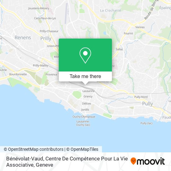 Bénévolat-Vaud, Centre De Compétence Pour La Vie Associative map