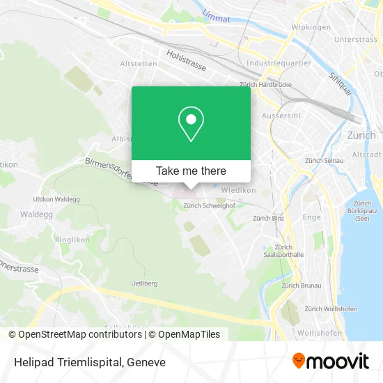 Helipad Triemlispital map