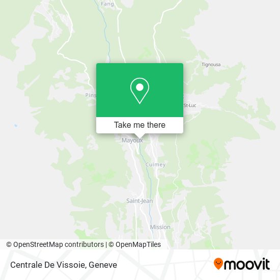 Centrale De Vissoie map