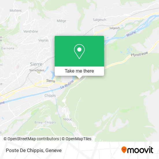 Poste De Chippis map