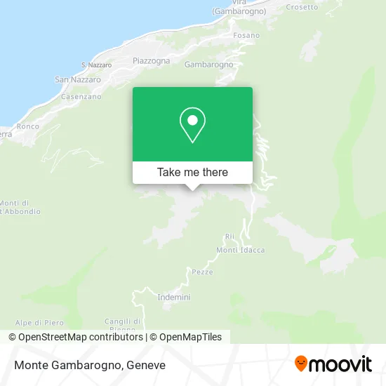 Monte Gambarogno map