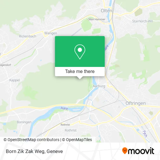 Born Zik Zak Weg map