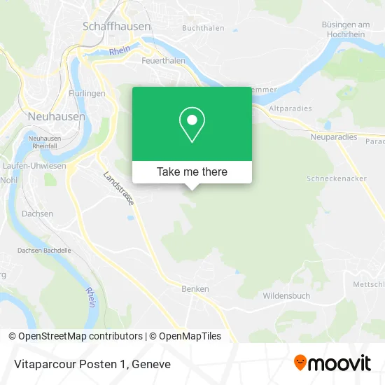 Vitaparcour Posten 1 map