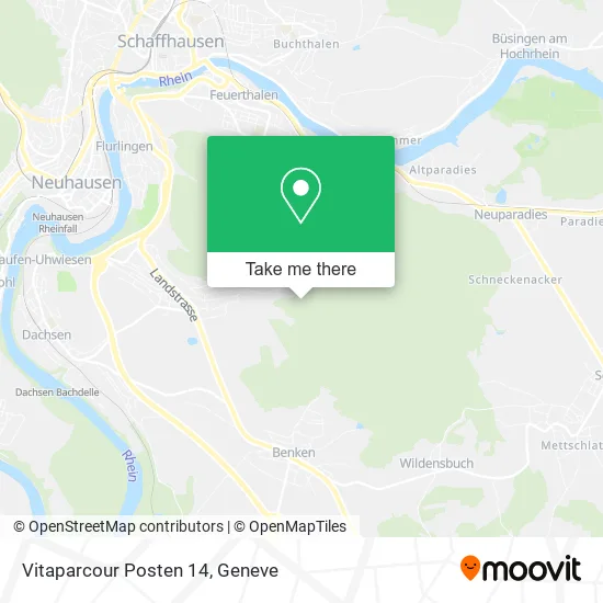 Vitaparcour Posten 14 map