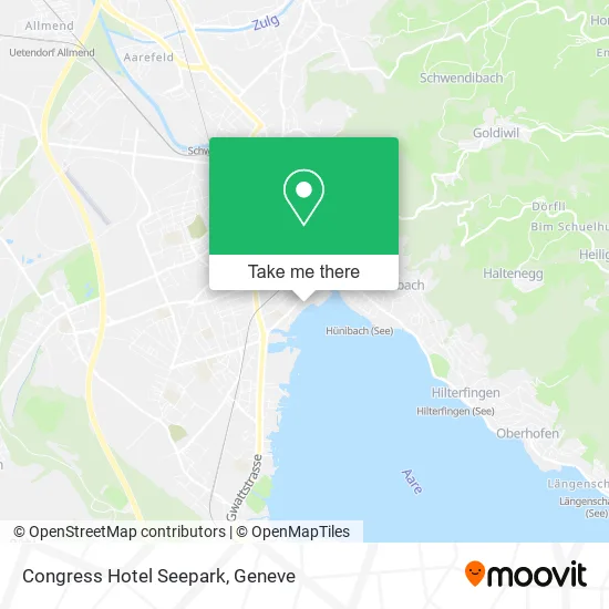 Congress Hotel Seepark map