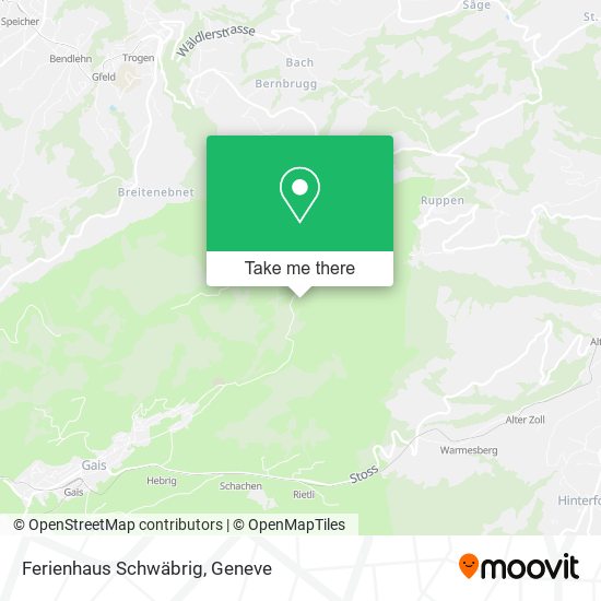 Ferienhaus Schwäbrig map