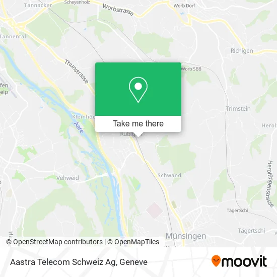 Aastra Telecom Schweiz Ag map