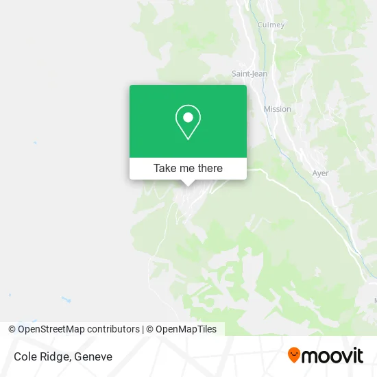 Cole Ridge map