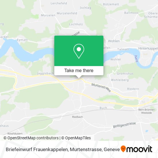 Briefeinwurf Frauenkappelen, Murtenstrasse map