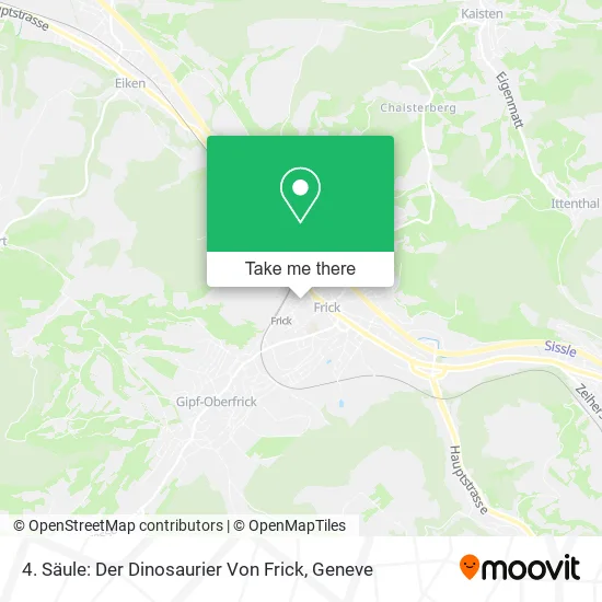 4. Säule: Der Dinosaurier Von Frick map