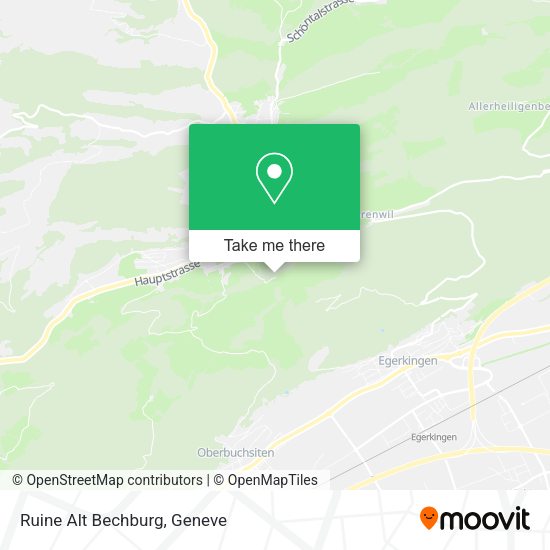 Ruine Alt Bechburg map