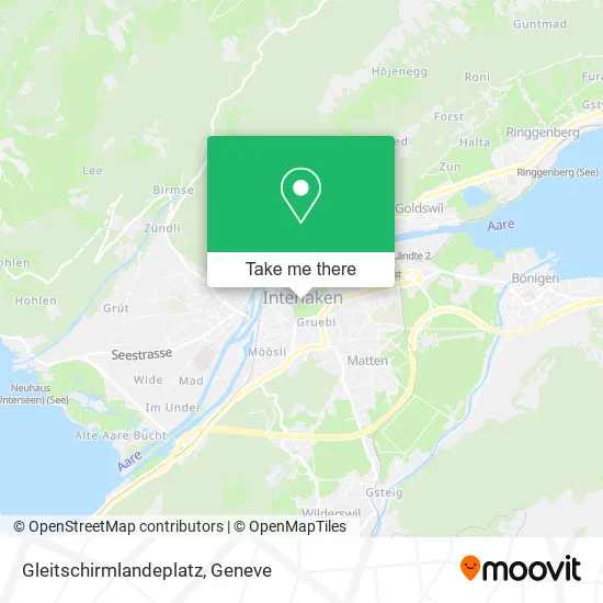 Gleitschirmlandeplatz map