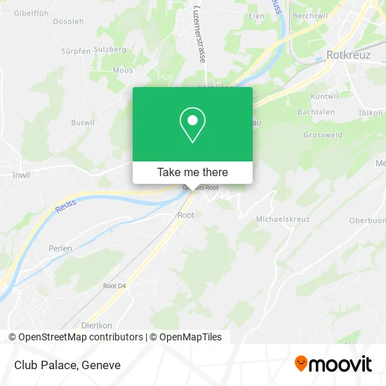 Club Palace map