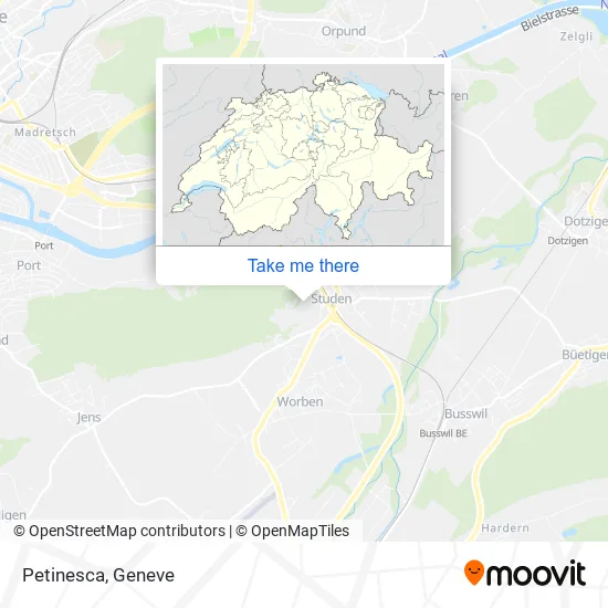 Petinesca map