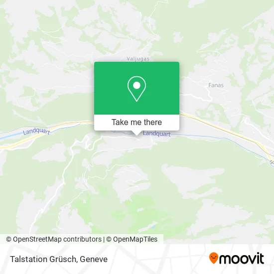 Talstation Grüsch map