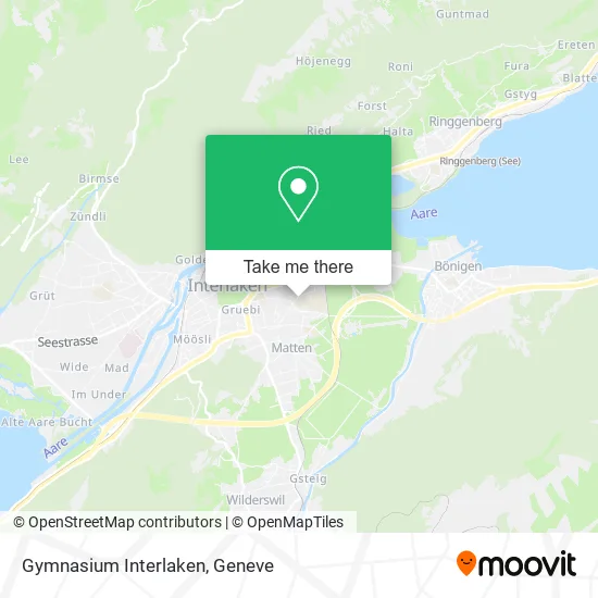 Gymnasium Interlaken map