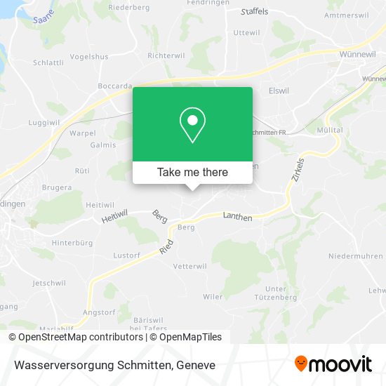 Wasserversorgung Schmitten map