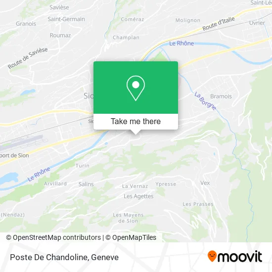Poste De Chandoline map