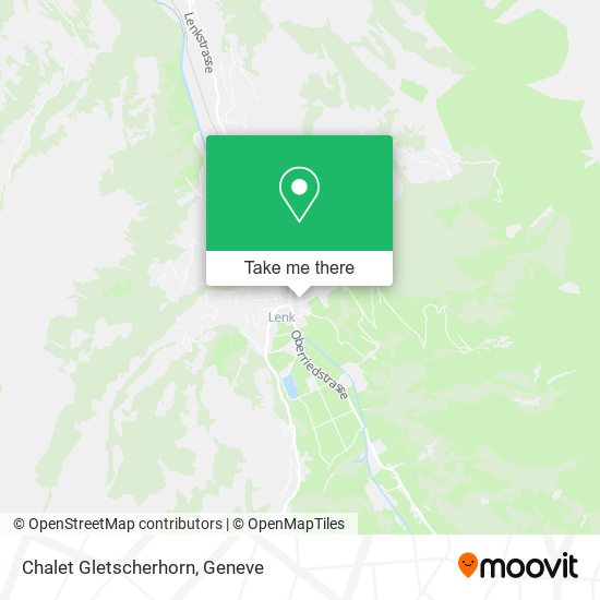 Chalet Gletscherhorn map