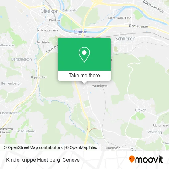 Kinderkrippe Huetiberg map