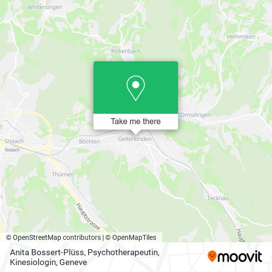 Anita Bossert-Plüss, Psychotherapeutin, Kinesiologin map