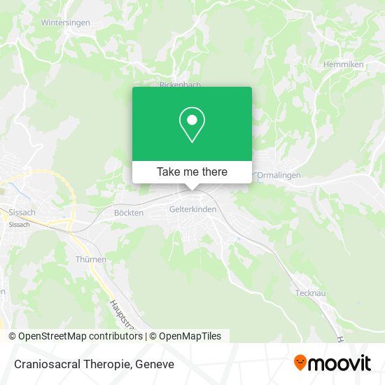 Craniosacral Theropie map