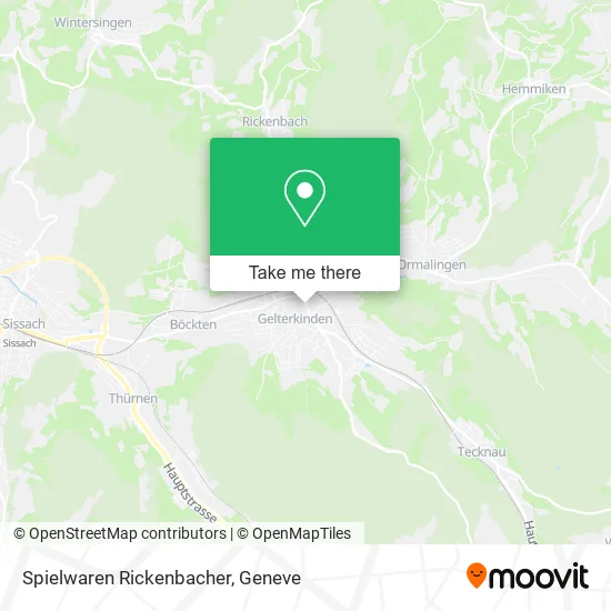 Spielwaren Rickenbacher map