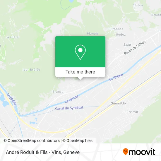 André Roduit & Fils - Vins map