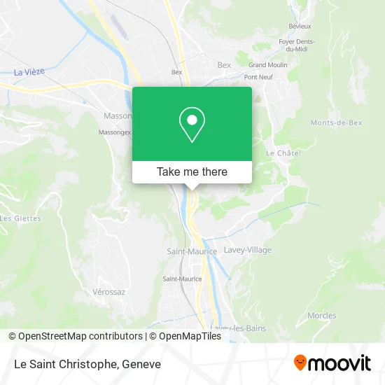 Le Saint Christophe map