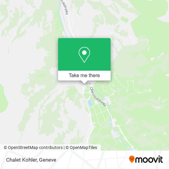 Chalet Kohler map