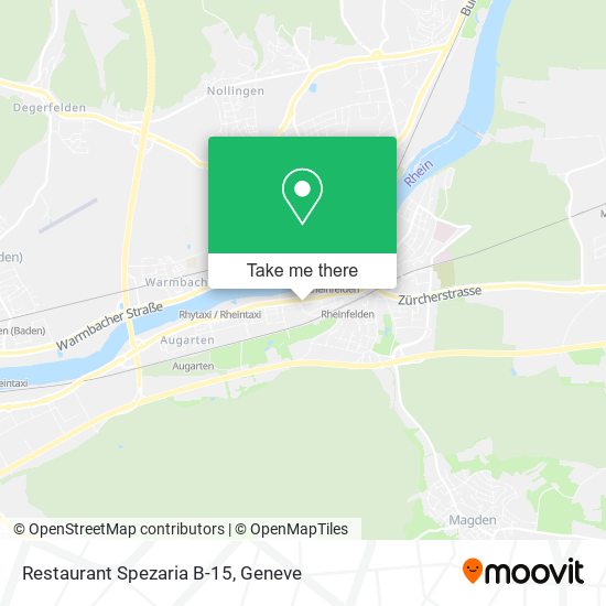 Restaurant Spezaria B-15 map