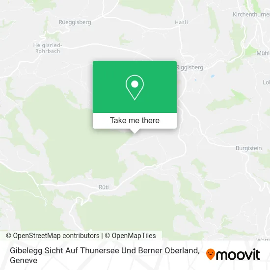 Gibelegg Sicht Auf Thunersee Und Berner Oberland map